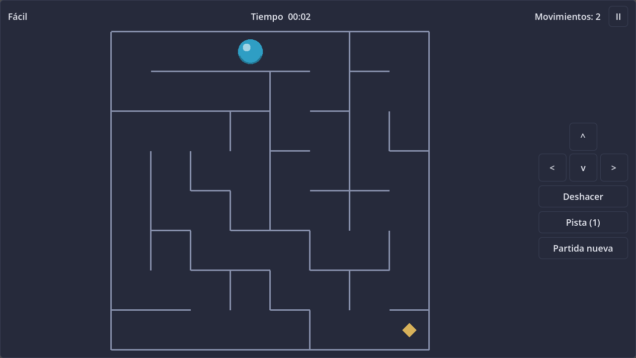 Screenshot of Classic Maze in dark theme
