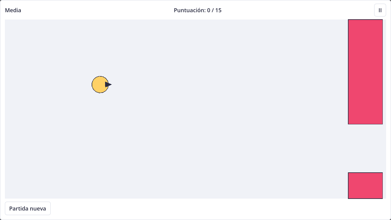 Screenshot of Flappy Bird in light theme