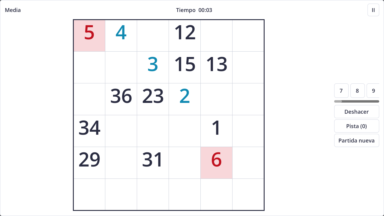 Screenshot of Hidato in light theme