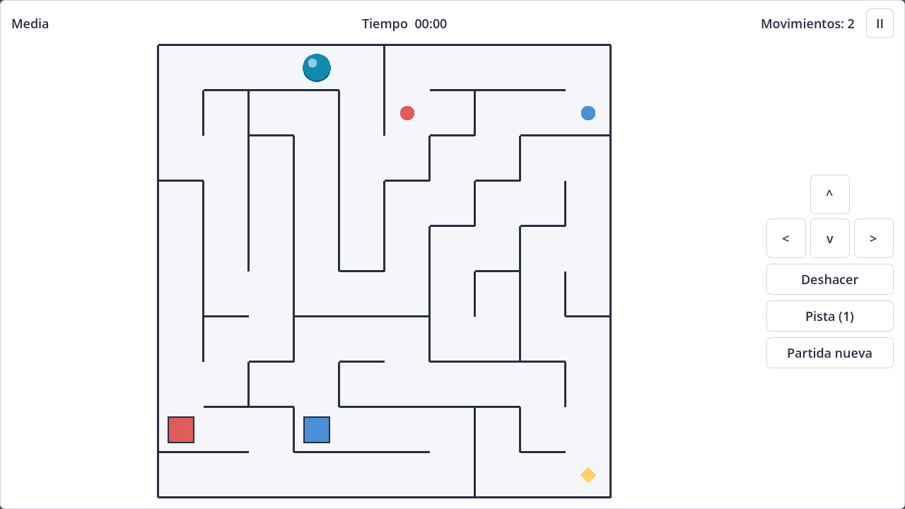 Screenshot of Key Maze in light theme