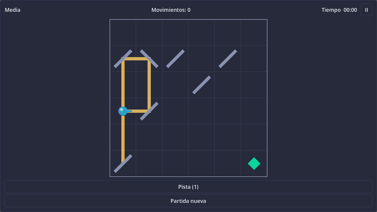 Screenshot of Light Maze in dark theme