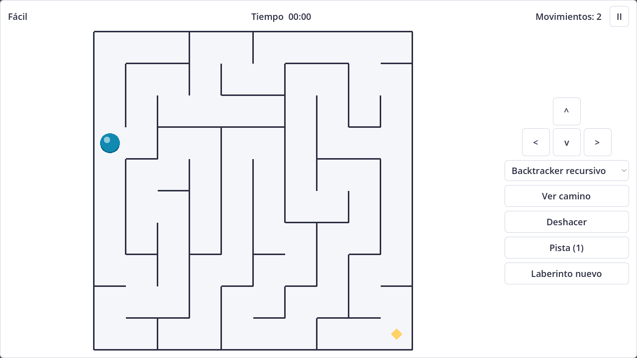Screenshot of Maze Generator & Solver in light theme