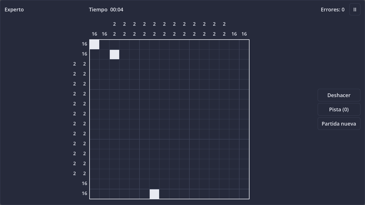 Screenshot of Nonogram (Picross) in dark theme