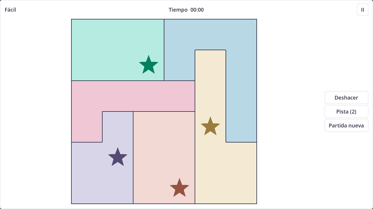 Screenshot of Star Battle in light theme