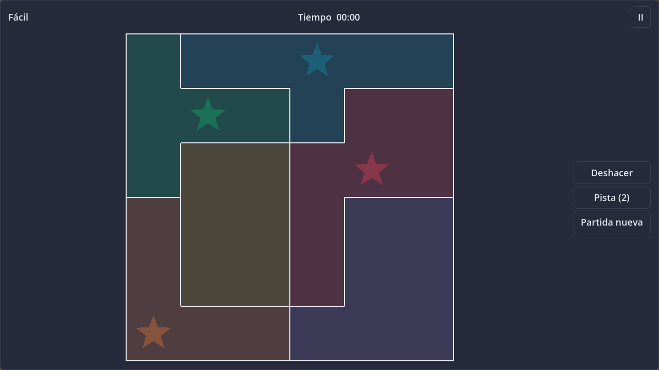 Screenshot of Star Battle in dark theme