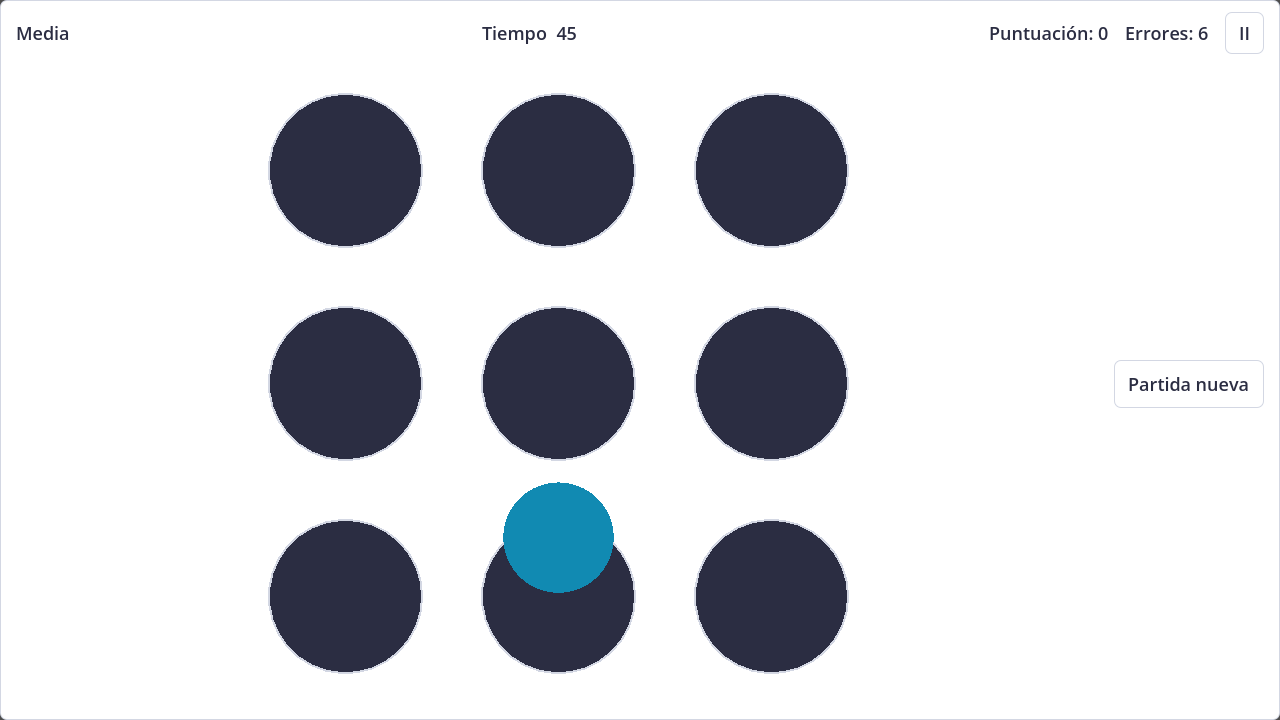 Screenshot of Whack-a-Mole in light theme